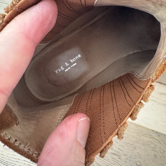 rag & bone Westin Pointed-Toe Suede Low-Heel Booties 38.5 - Picture 11 of 13